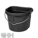 Balde Plástico Traseira Plana C/Asa Preto 20L - Vplast