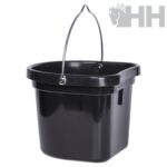 Balde Plástico Traseira Plana C/Asa Preto 20L - Vplast - Image 2