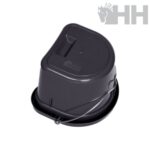 Balde Plástico Traseira Plana C/Asa Preto 20L - Vplast - Image 3