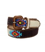 Cinto Naif Guatemala - Chocolate e Bege