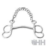 Freio de Atrelagem Barcelona 2 Argolas Embocadura Curva