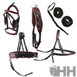Arreio de Atrelagem Simples Nylon/PVC Preto C/Debrum