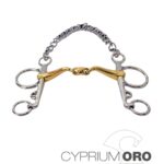 Freio Pelhame Cyprium Emb.Tripartida 45º Perna Comprida