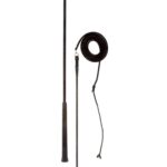 Chicote Picadeiro C/Destorcedor Preto - 180cm