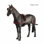 Arreio de Atrelagem Simples Nylon/PVC Preto C/Debrum - Image 2